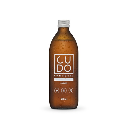 Cudo - Kombucha Jaśmin 500ml -zdjęcie numer 1