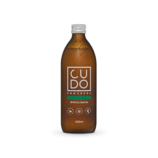 Cudo - Kombucha Tropical Sencha 500ml -zdjęcie numer 1