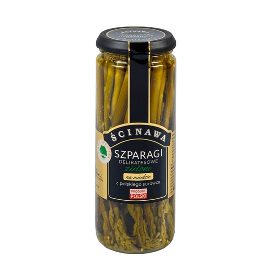 Ścinawa - Szparagi zielone w zal. miod. 480g/185g -zdjęcie numer 1