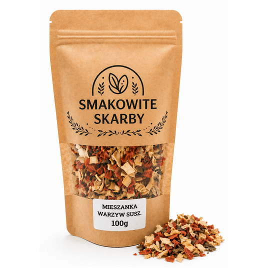 Smakowite Skarby - Mieszanka warzyw suszonych 100g -zdjęcie numer 1