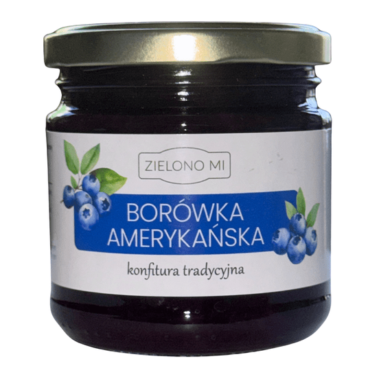 ZielonoMi - Konfitura - Borówka niskosłodzona 220g -zdjęcie numer 1
