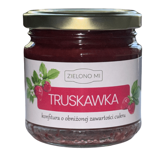 ZielonoMi - Konfitura - Truskawka niskosłodz. 210g -zdjęcie numer 1