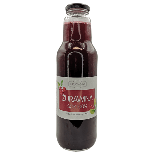 ZielonoMi - Sok z żurawiny 750ml -zdjęcie numer 1