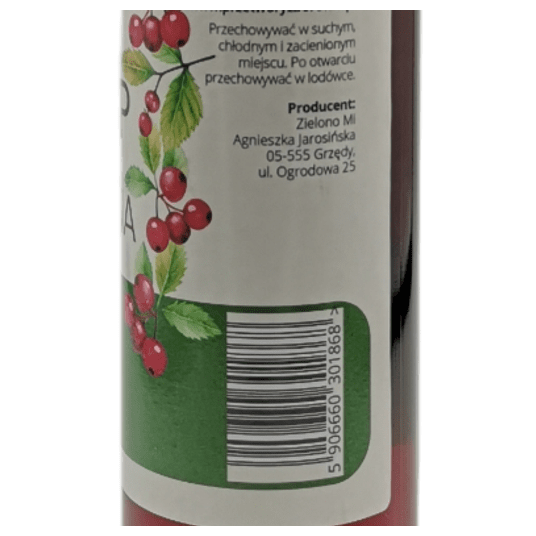 ZielonoMi - Syrop żurawinowy 250ml -zdjęcie numer 3