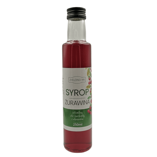 ZielonoMi - Syrop żurawinowy 250ml -zdjęcie numer 1