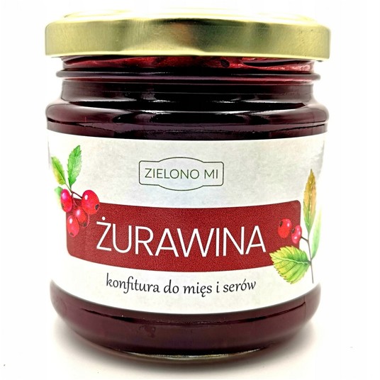 ZielonoMi - Żurawina do mięs i serów, 210g -zdjęcie numer 1