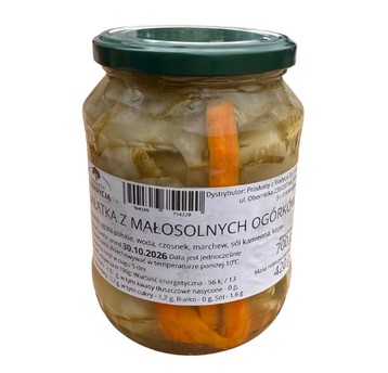 PzT - Sałatka z ogórków małosolnych, 420g, szkło