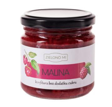 ZielonoMi - Konfitura - Malina bez cukru 195g