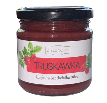 ZielonoMi - Konfitura - Truskawka bez cukru 200g