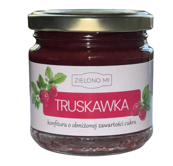 ZielonoMi - Konfitura - Truskawka niskosłodz. 210g