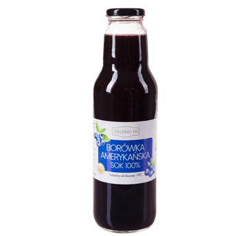 ZielonoMi - Sok z borówki amerykańskiej 750ml