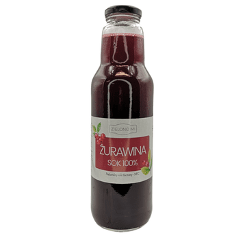 ZielonoMi - Sok z żurawiny 750ml