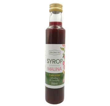 ZielonoMi - Syrop malinowy z miodem 250ml
