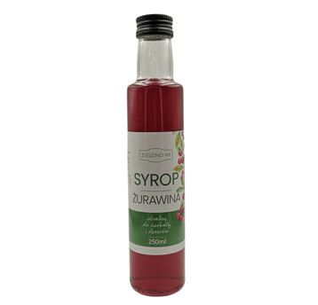 ZielonoMi - Syrop żurawinowy 250ml